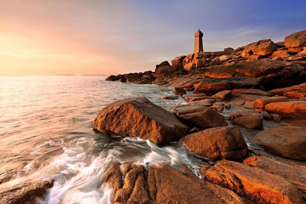 Maison - Villa Bord De Mer, Cote De Granit Rose Perros-Guirec Exterior foto